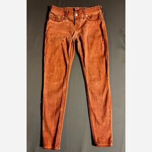 True Religion Casey Women's Skinny Jeans Burnt Orange Size 29
